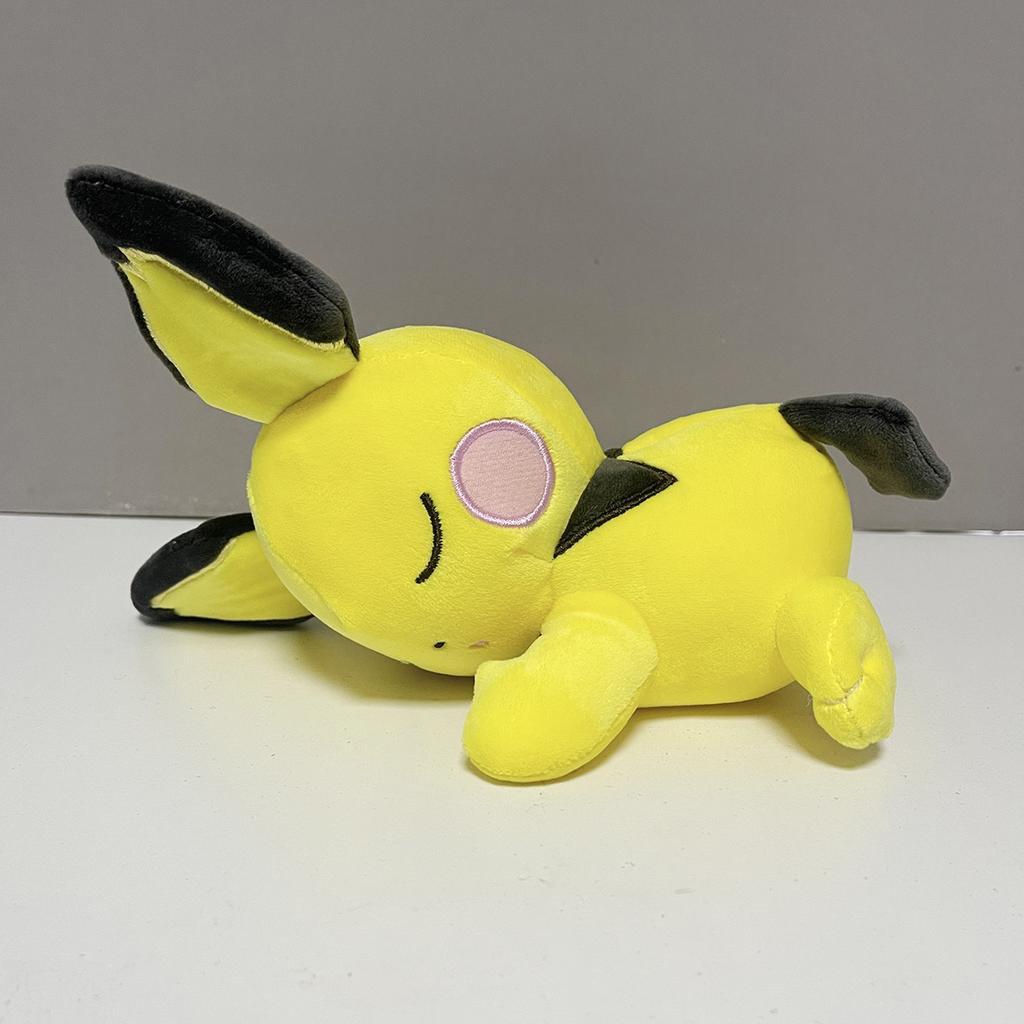 Pichu Sleeping Plush Stuffed Animal Cartoons Doll Soft Cute Pichu Doll Christmas Gifts