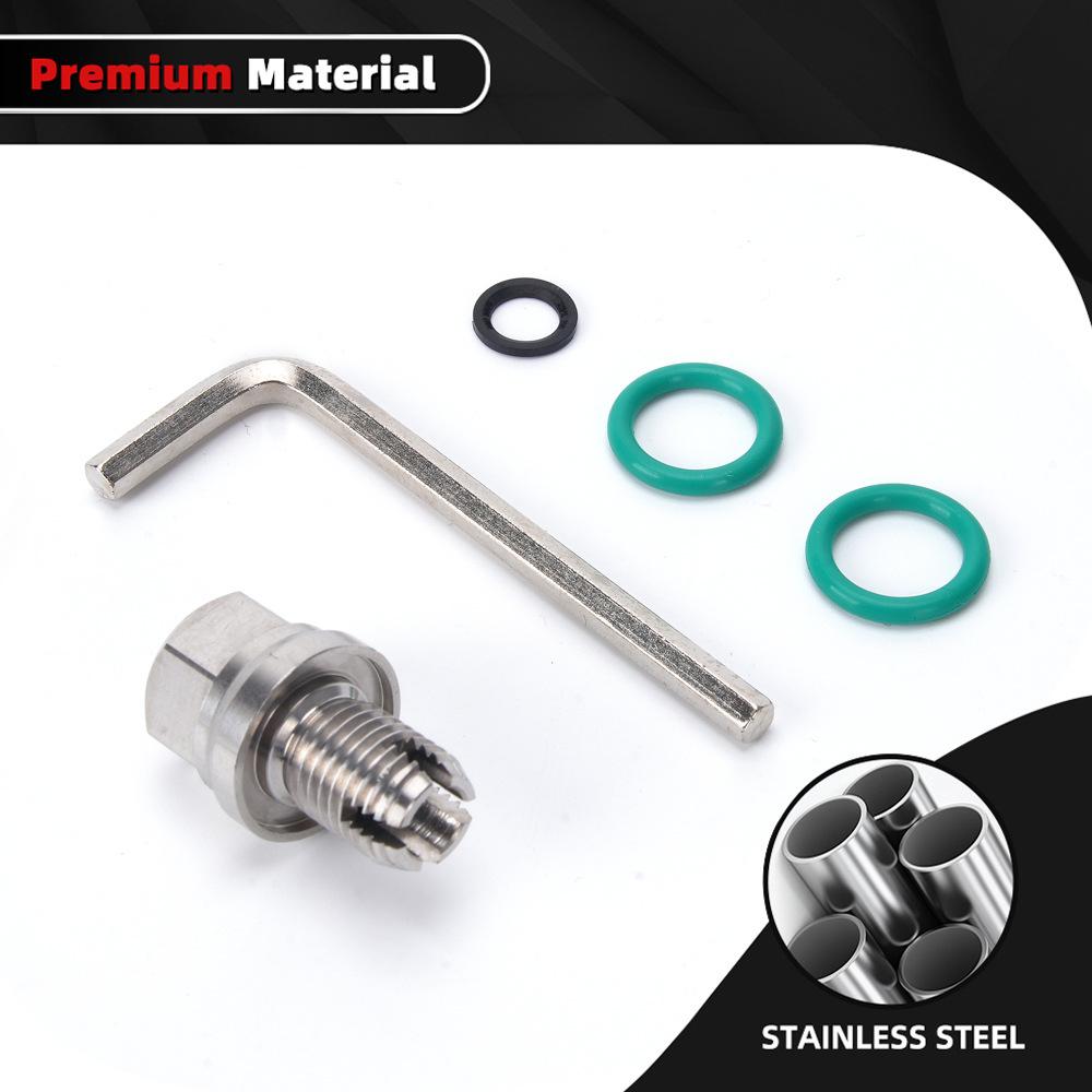 Automotive Parts Oil Pan Drain Plug Stainless Steel Self-Tapping Oil Pan Thread Repair Kit with O-Ring