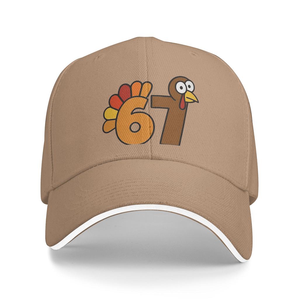 Spring Casual Baseball Cap 67 Thanksgiving Turkey Outdoor Sport Trucker Hat For Women Men Sun Visor y2k Cool Baseball Caps