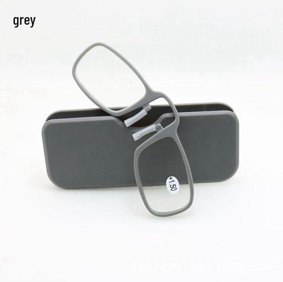 Compact Clip-on Men's and Women's Card Reading Glasses - Portable, Fits Mobile Phones, Ideal for Elderly