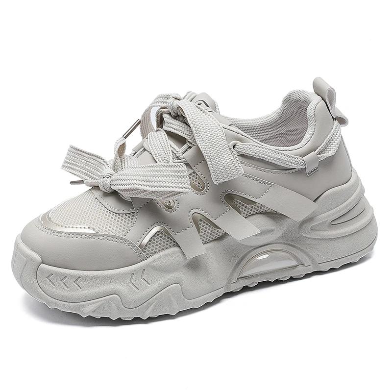

Модная вентиляция Серые туфли Женские кроссовки Спорт Теннис Белые туфли для женщины Все для туризма Кроссовки Tenus Супер распродажа Беговые 40