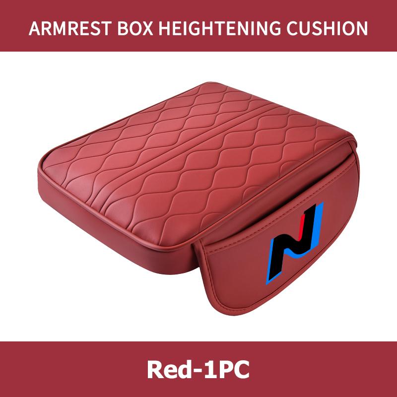 For Hyundai Leather Car Armrest Mat Center Console Arm Rest Protection Cushion Cover GDi N Line i10 Azera Genesis G70 G80 G90 PP37