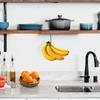 Banana Holder Hook Under Cabinets Metal Banana Hanger To Keep Banana Freshness Hanging Other Kitchen Items Hook