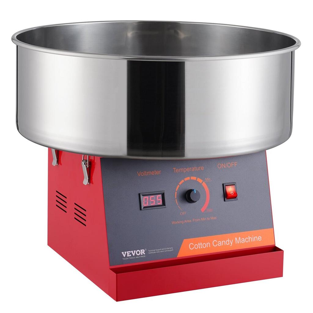 Electric Cotton Candy Machine, 1000W Candy Floss Maker, Commercial Cotton Candy Machine with Stainless Steel Bowl, and Sugar Scoop, Perfect for Home