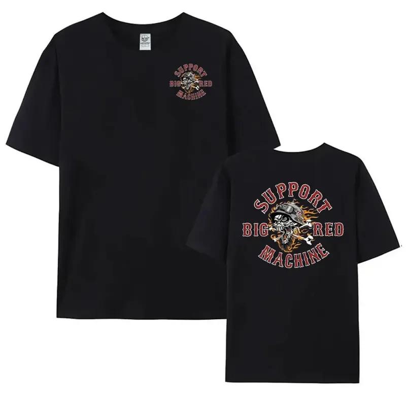 Hells Angels World T-Shirt Men Fashion Support 81 Printing Tshirt Oversized Short Sleeve Men Graphic Hell's Angels Cotton Tees
