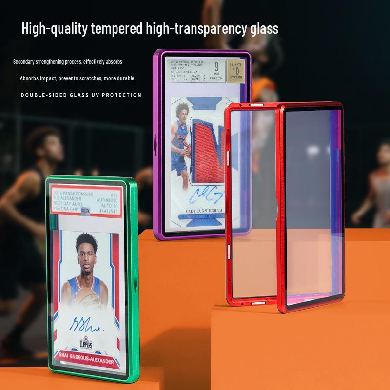 PSA Graded Card Metal Glass Protective Sleeve for BGS Gaming Star Cards