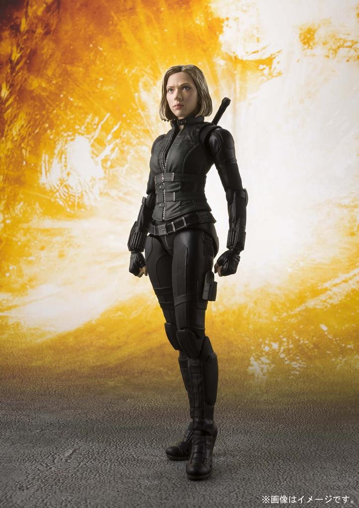 TAMASHII NATIONS Avengers Black Widow 190mm malovaná pohyblivá figurka S.H.Figuarts (Avengers/Infinity War) Cca. PVC/ABS