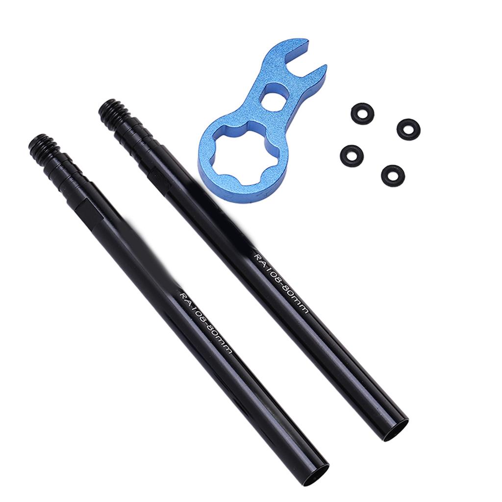 Tire Valve Extender Kit Tube French Valve Stem Extension Aluminium Alloy for Road   Bike
