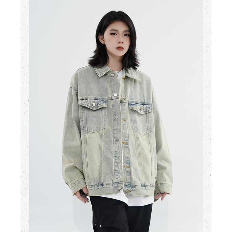 Vintage sepraná džínová bunda Dámská jarní podzimní bunda POLO Cardigan Tops