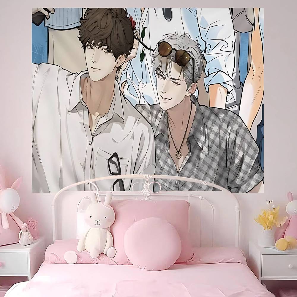 Nerd Project Bl Anime Printed Large Wall Tapestry Hanging Tarot Hippie Wall Rugs Dorm Art Home Decor