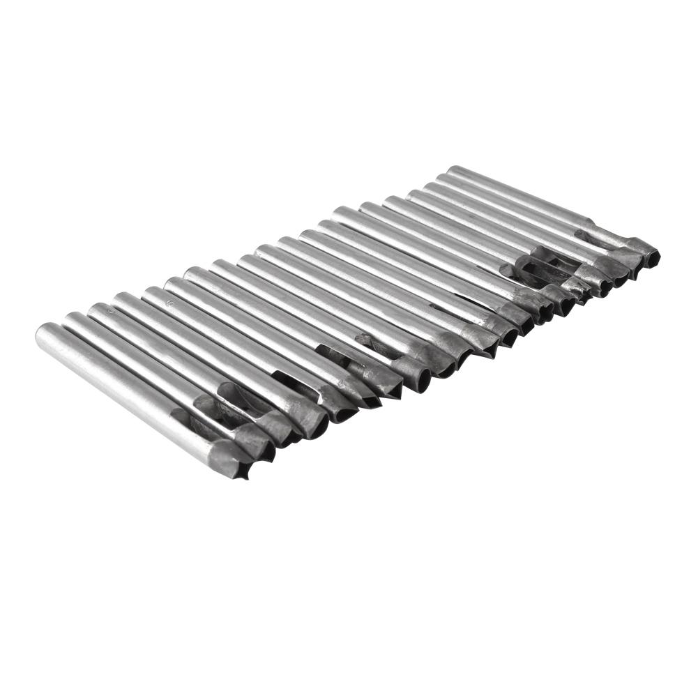 20 Stück Set Lederhandwerk 6mm Kohlenstoffstahl Blumenstanze Lochwerkzeug für Geldbörse Gürtel Dekoration
