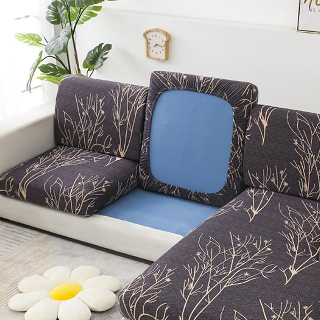 Printed Stretch Sofa Seat Cushion Cover L-shaped Corner Couch Sofa Slipcover for Living Room Wedding Elastic Seat Cushion Cover