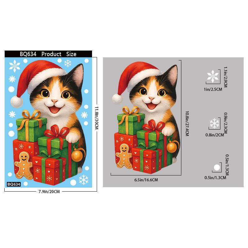 Vánoční Sněhová Vločka Los Sněhulák Skleněná Nálepka Vánoční Ozdoby Vánoční Nástěnné Samolepky Veselé Vánoce Dekorace Šťastný Nový Rok Samolepka