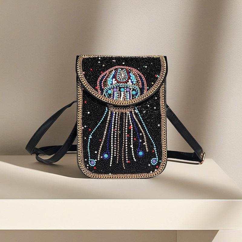 Boho Vintage Veske - Flerroms premium tekstur myk moteriktig allsidig håndlaget dusk risperler