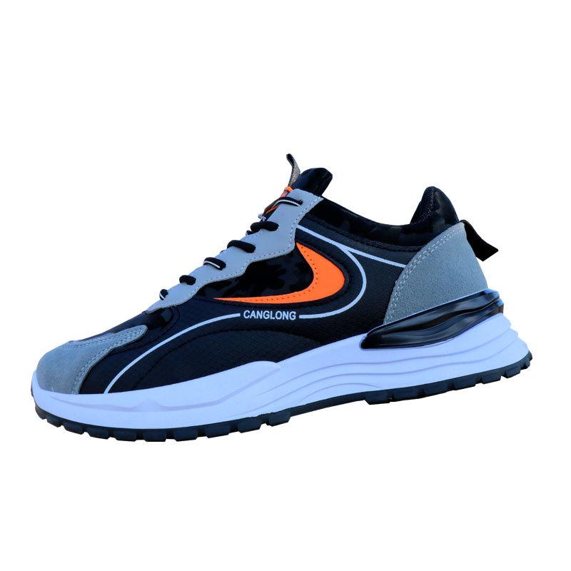 Shoes Casual running shoes Leather surface Waterproof outdoor soft sole Student sports dad shoes Comfortable and non-slip