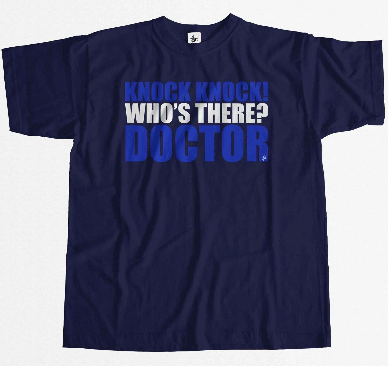 Knock Knock Who s There? Doctor Geek Gallifrey Mens T-Shirt S