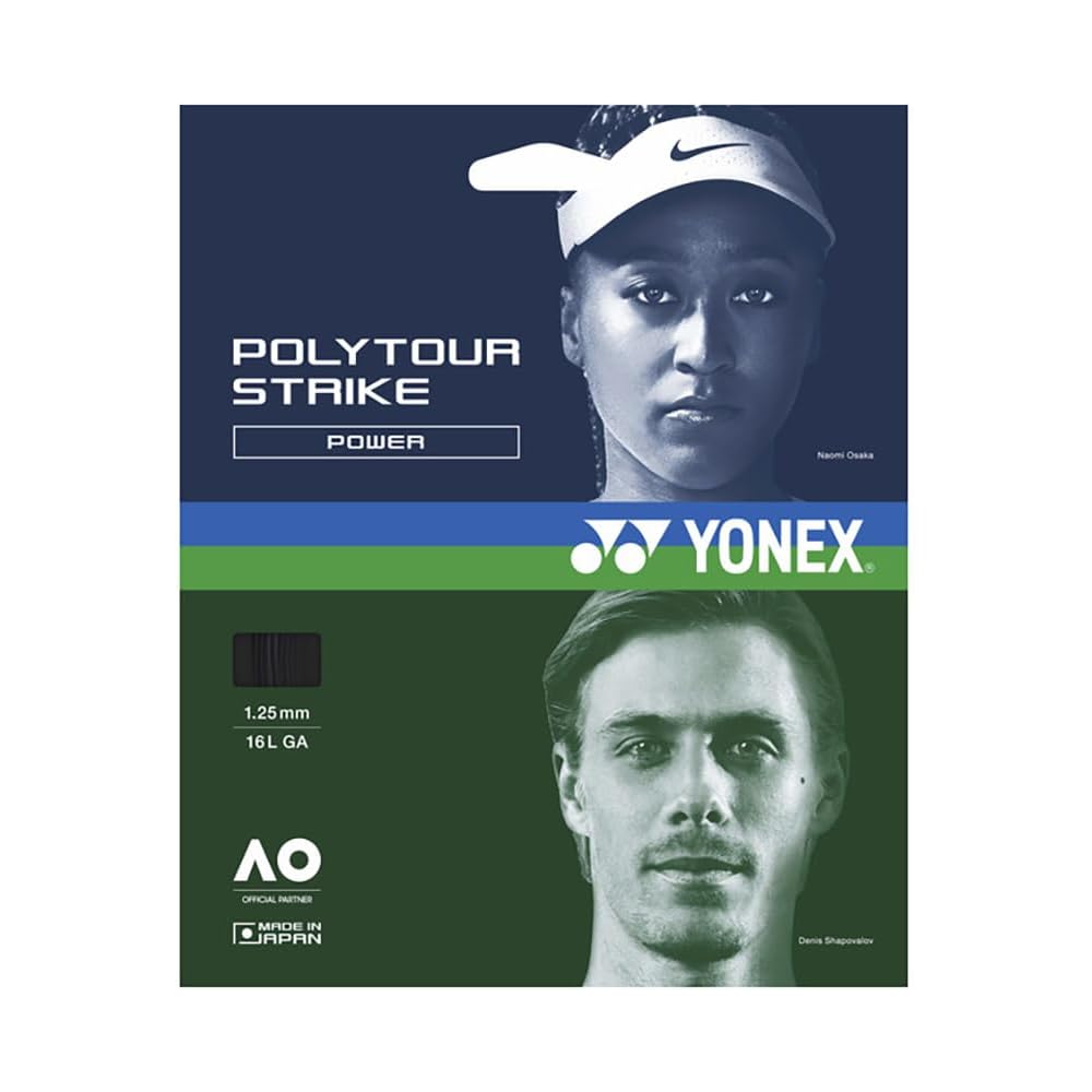 YONEX POLYTOUR STRIKE 125 Tennis String 12m Cool Black 1.25mm