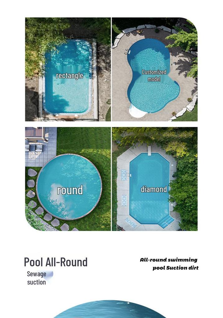 Wireless Automatic Underwater Vacuum Cleaner for Pools and Fish Ponds