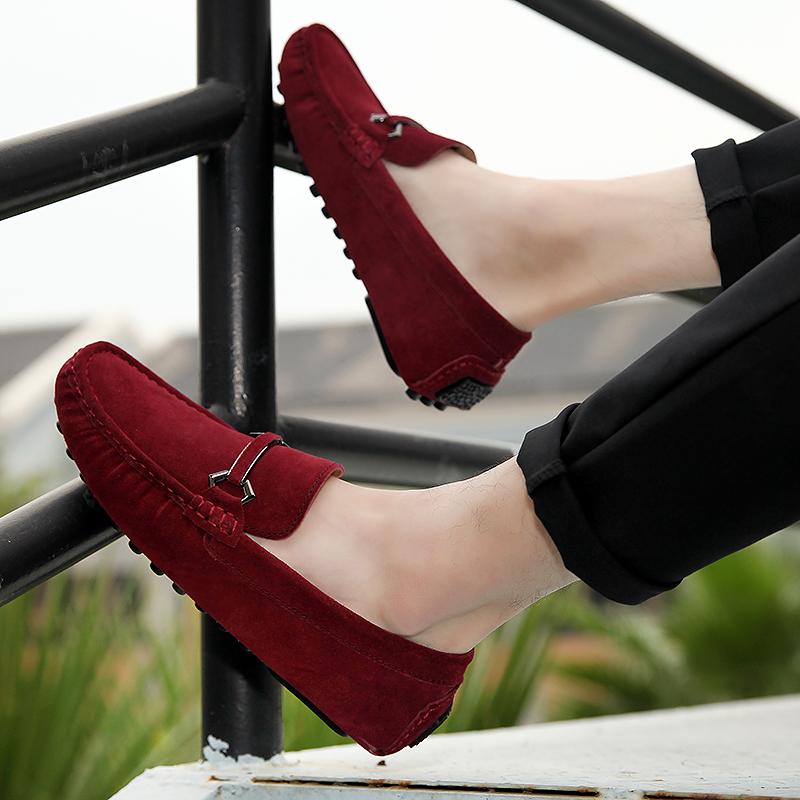 Loafers for menn Mokkasiner Uformelle skinnsko Lette slip-on-sko Klassisk menn komfortabel kjøresko