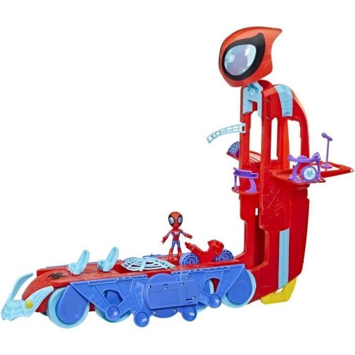 Deluxe Arachno-mobile 2 v 1 hlavní stan, Spidey a jeho úžasní přátelé, předškolní hračka, od 3 let