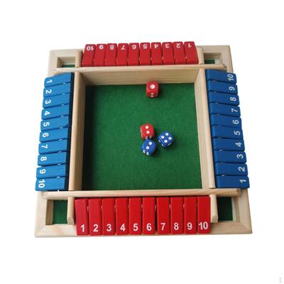 Shut The Game Wooden Board Funny Table Math Toy Number Learning for Classroom Picnic Bar