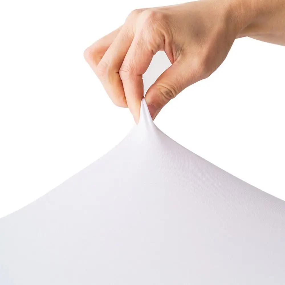 Leicht zu reinigende elastische Tischdecke aus Milchseide, wasserdicht, einfarbig, Esstischdecke, runde Tischmatte, Tischdekorationen
