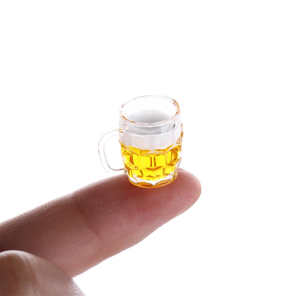 Mini Lemon Cup Drinks Toy Miniature Scene Model Dollhouse Miniature Beer Cup Mini Beer Mug