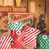 24Pcs with Stickers Christmas Gift Paper Bags Mixed Style Cookie Packaging Bag  Bakery