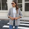 Commuting Casual Retro Style Coat, Loose Long-sleeved Suit for Women