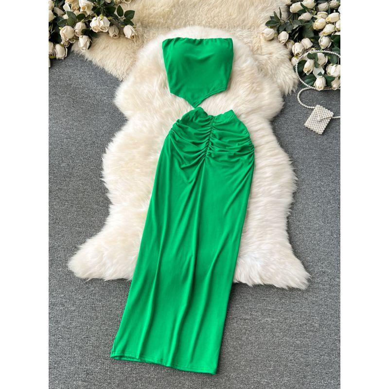 Fashion Sexy Wind Easiest for Match Ruched Silm Fashionable Tube Top