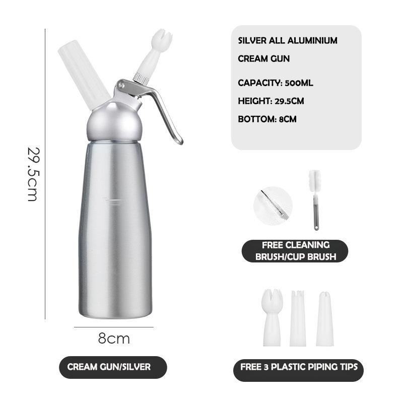 

Cake Frother Stainless Steel Maker Cream Decorating Milk Siphon Machine мигдалевий