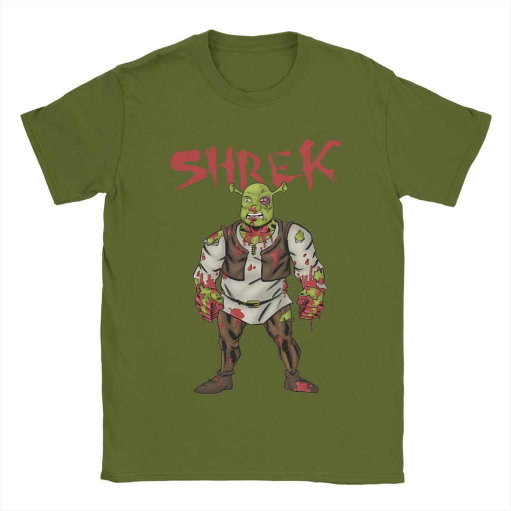 Battle Shreks TShirts Unisex Novelty Cotton Tees O Neck Short Sleeve T Shirts Plus Size Clothes