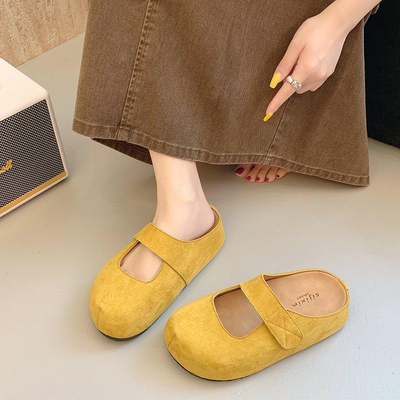 

Волшебные педали весна и лето baotou полушлепанцы женские ленивые Birken2025 шлепанцы женские повседневная одежда новые 35