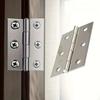 Durable Stainless Steel Flat Hinges - Stylish Design Suitable for Cabinets, Windows, and Wooden Boxes | Essential Home Decoration