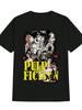 Casual Crew Neck T-shirt - "Pulp Fiction" Graphic Print