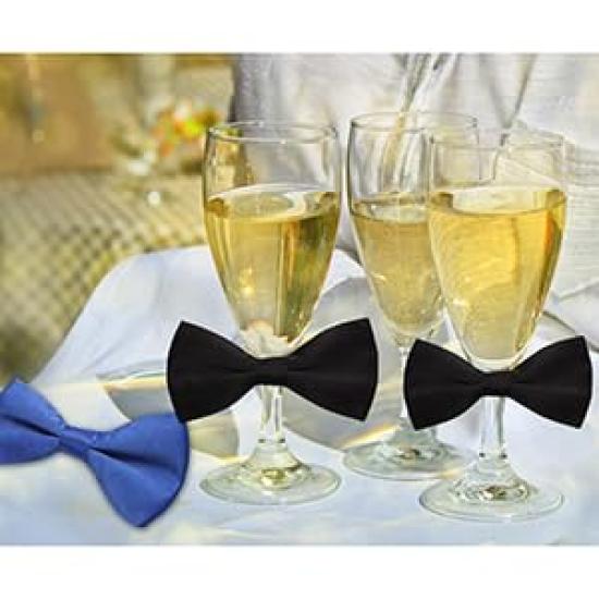 BOOLAVARD Classic Wedding Bow Tie Necktie Novelty Tuxedo Fashion Adjustable