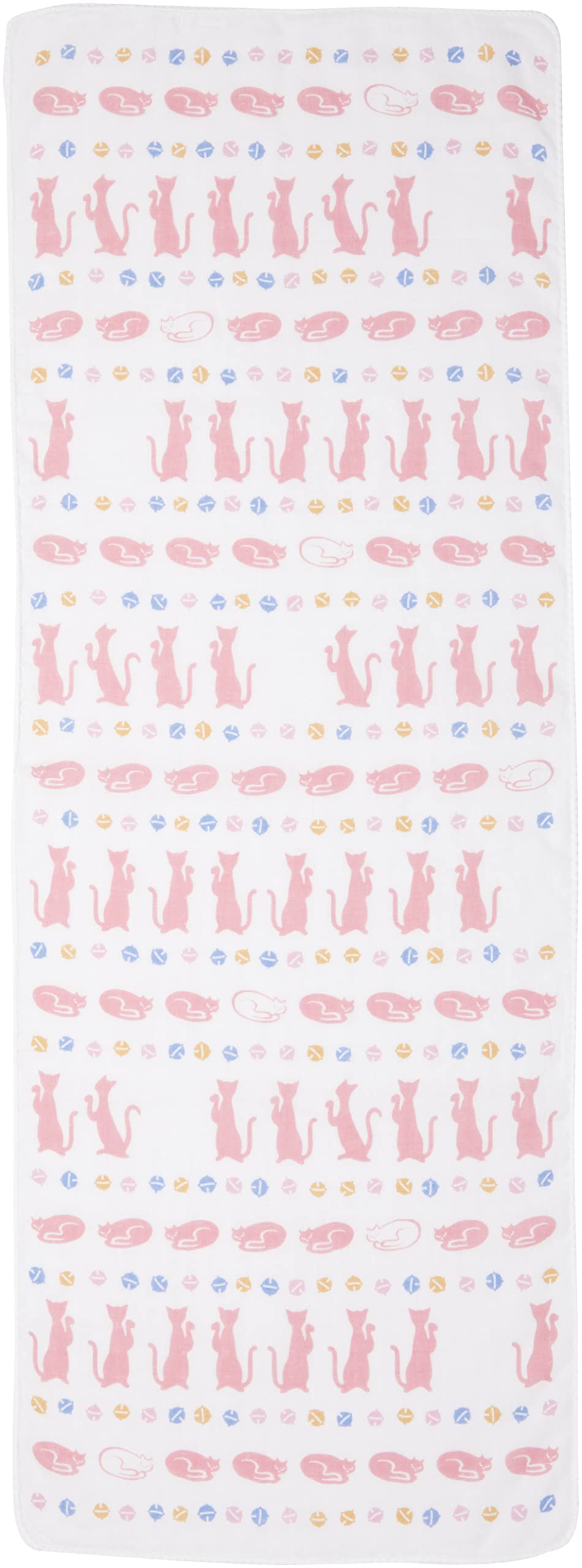 Yamamoto Jin Shoten Fukukoi Soft Double Gauze Hand 32 x 89 cm Towel, Maneki-neko (Lucky Cat), Approx.