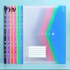 Portable Travel Folder 11 Hole Expanding File Pockets, Reusable PP Document Sleeves, Transparent Multi Purpose Storage Bag Waterproof Organizer