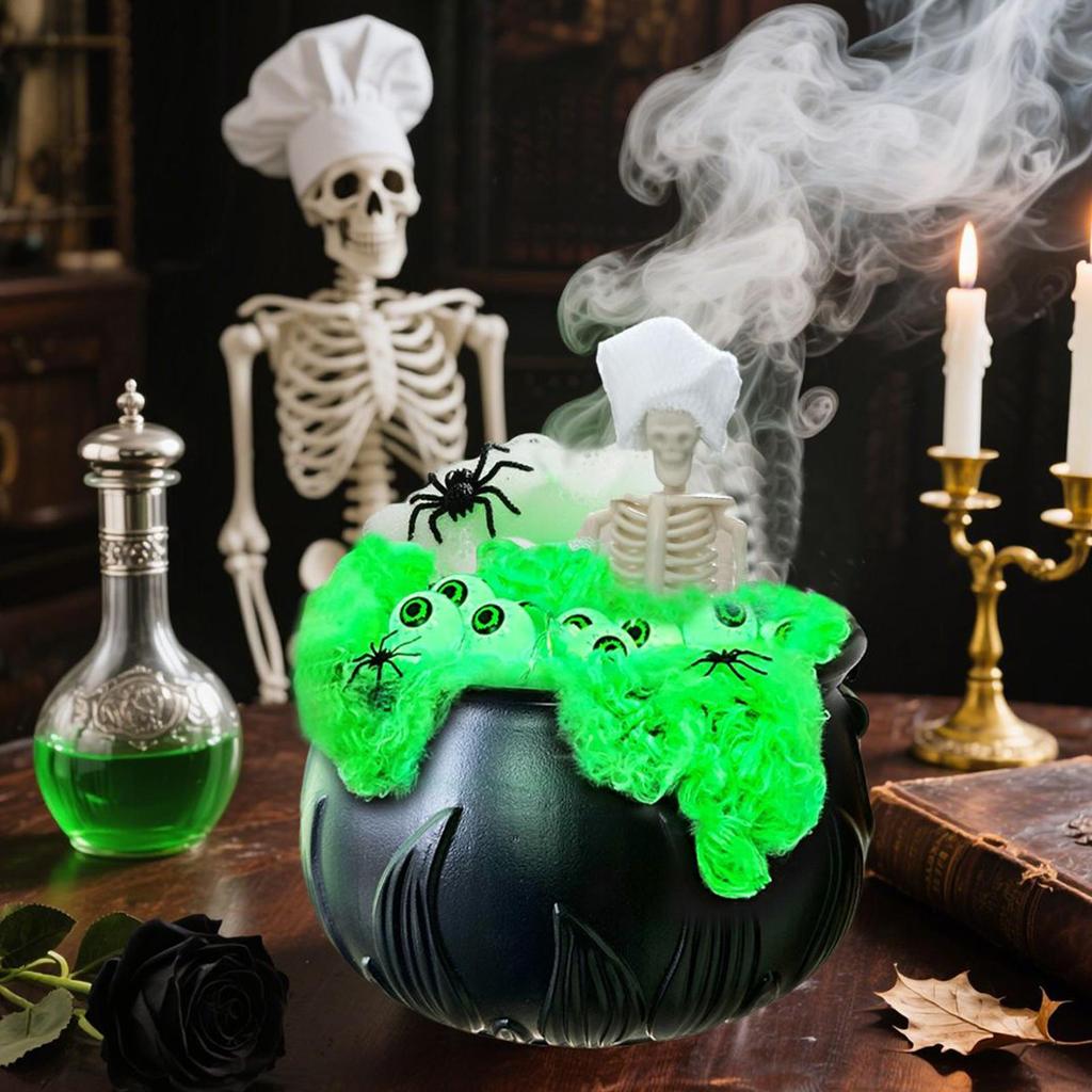 Halloween Witch Cauldron Halloween Desktop Decorations Haunted House Decoration For Homeowners Event Planners Classroom Mantel