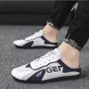 Fashion Trendy Men Baotou Half Slippers Summer Mesh Breathable Casual Slipper Soft Sole Support Walking Flats Comfort Men Sneakers Tenis