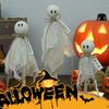 Halloween Decorations Indoor - Set of 3 Primitive Halloween Ghosts Dector on Wooden Stand for Table Centerpieces, Shelves