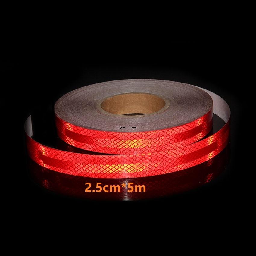 

2,5 см/5 см/10 см Красная светоотражающая лента Высокая видимость Водонепроницаемый клейкий светоотражатели Наклейки для прицепов Шлем Велосипеды