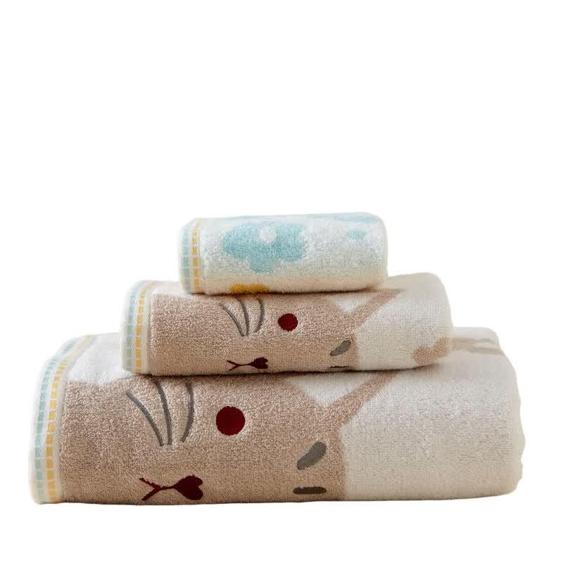 Yi Yi Ai Cotton Cat Hand Towel