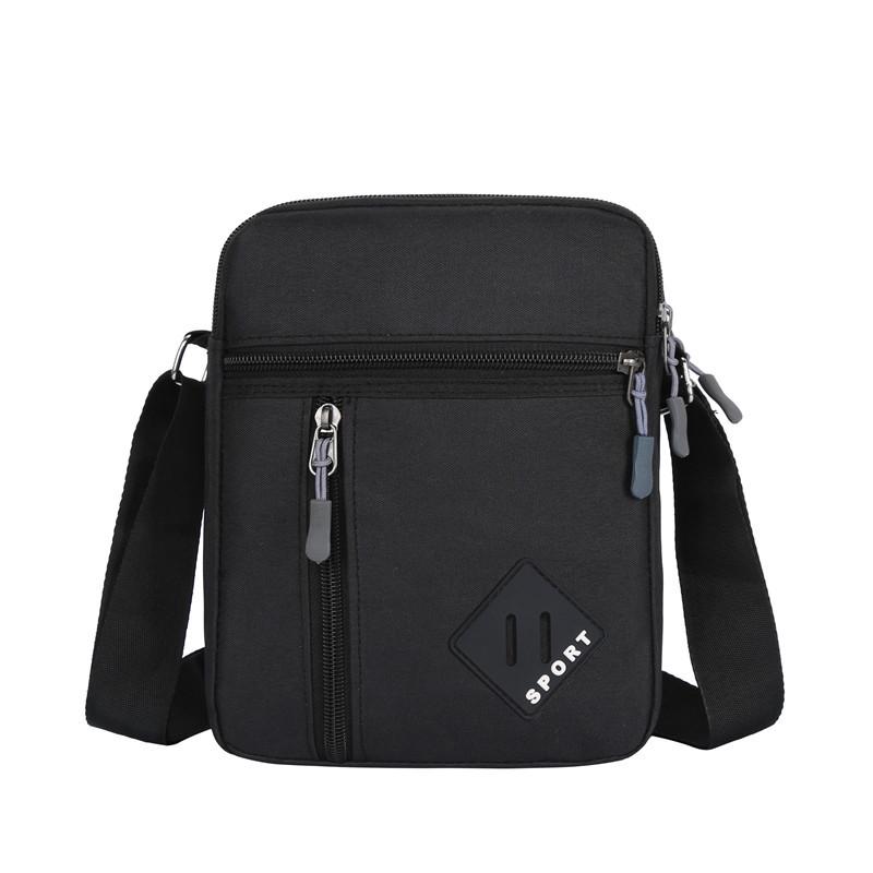 

Модная мужская сумка через плечо большой вместимости для бизнеса и путешествий 16x7x23 cm чёрный
