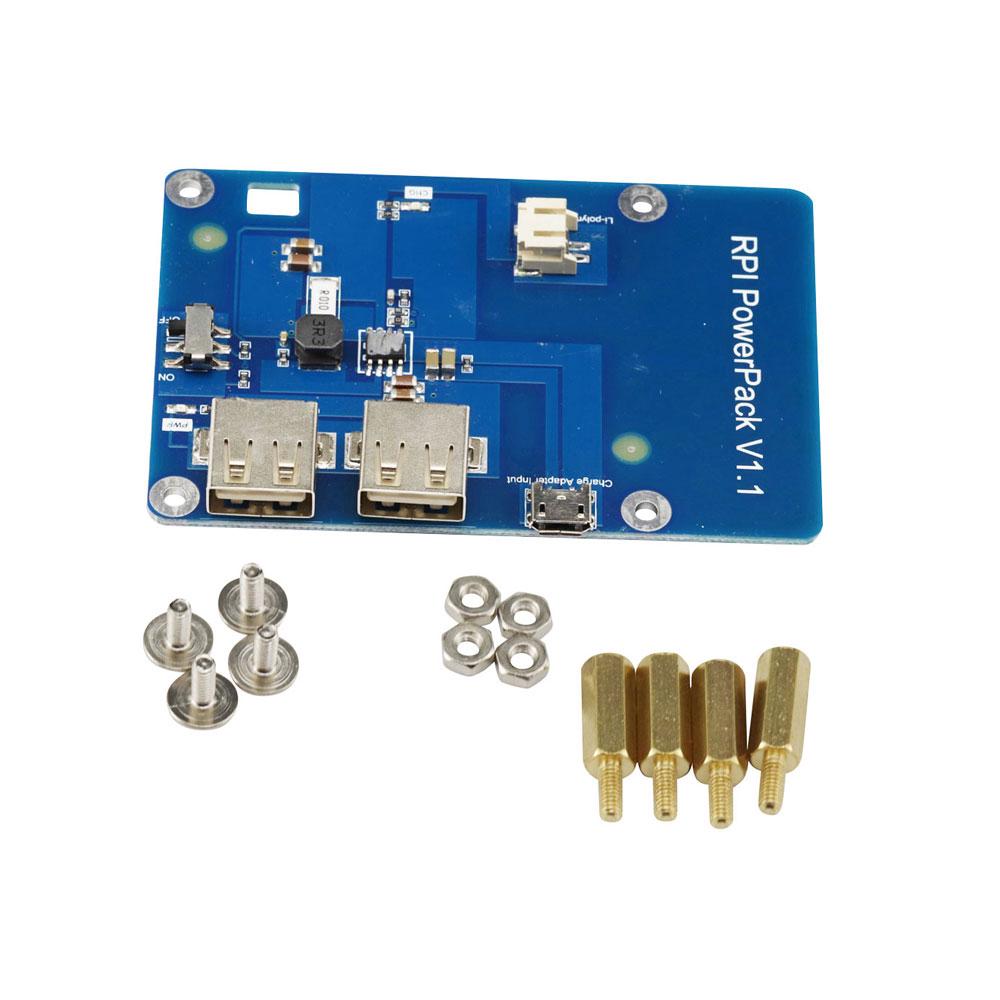 Buy USB Outputs Raspberry Pi 3 Expansion Battery Pack Board Switch ...
