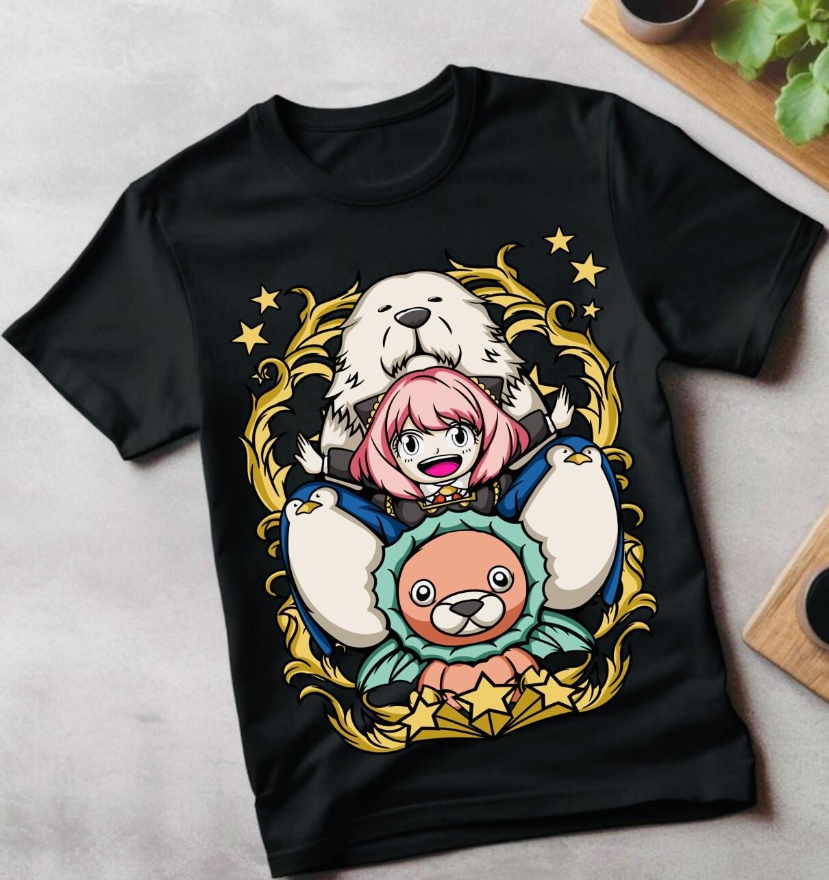 

SPY x FAMILY Unisex T-Shirt Mens Womens Tees Top Loid Yor Anya Bon Forger Manga Anime Shirt All Size 4XL