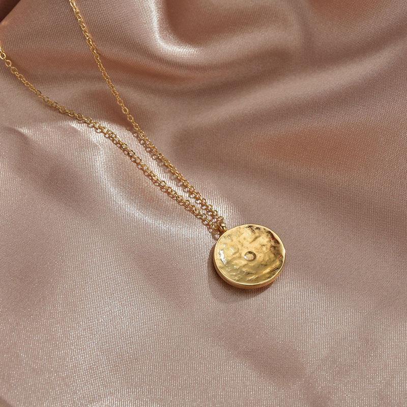 Sun Medallion Pendant Necklace Women 