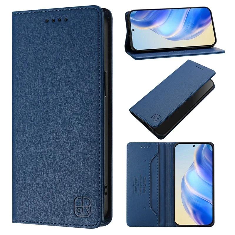 Pouzdro se slotem na peněženku pro Xiaomi Redmi Note 14 4G Kryt pro Xiaomi Redmi Note 14 4G pro Redmi Note14 Pro 14Pro 4G Magnetické pouzdro Funda