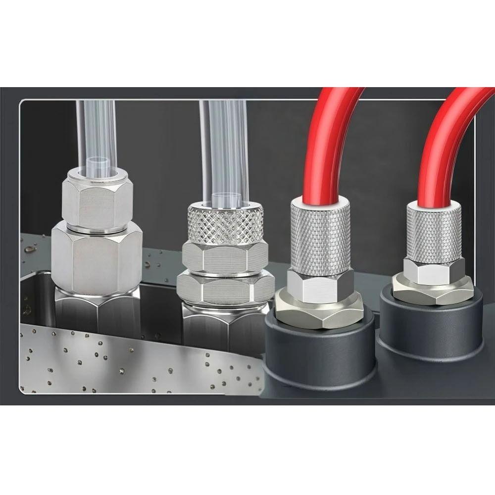 10Pcs Male Thread Air Tube Connector 3mm 4mm 6mm OD Pneumatic Pipe Connector