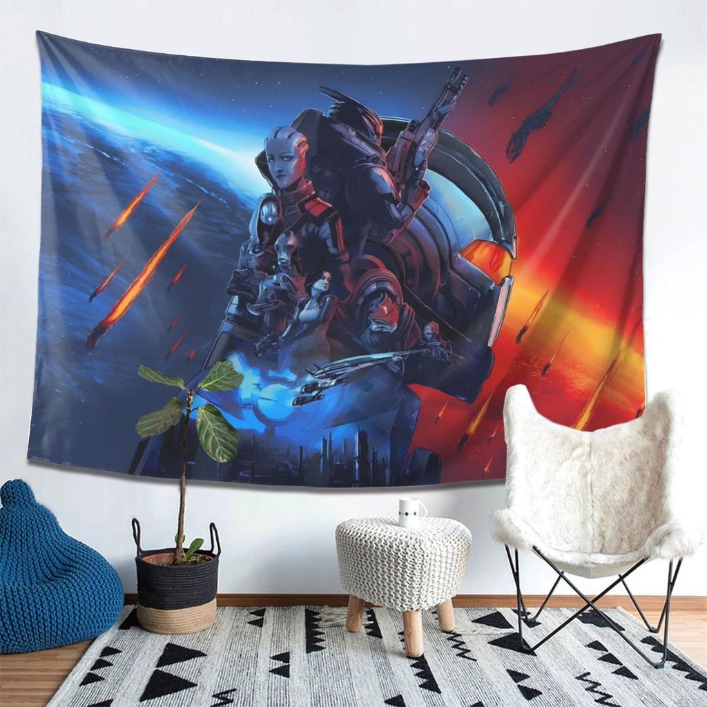 Science-Fiction-Krieger-Wandteppich Feiert epische Weltraumkriege mit lebendigen Kunstwerken Perfekt für Schlafzimmer- und Wohnzimmerdekoration
